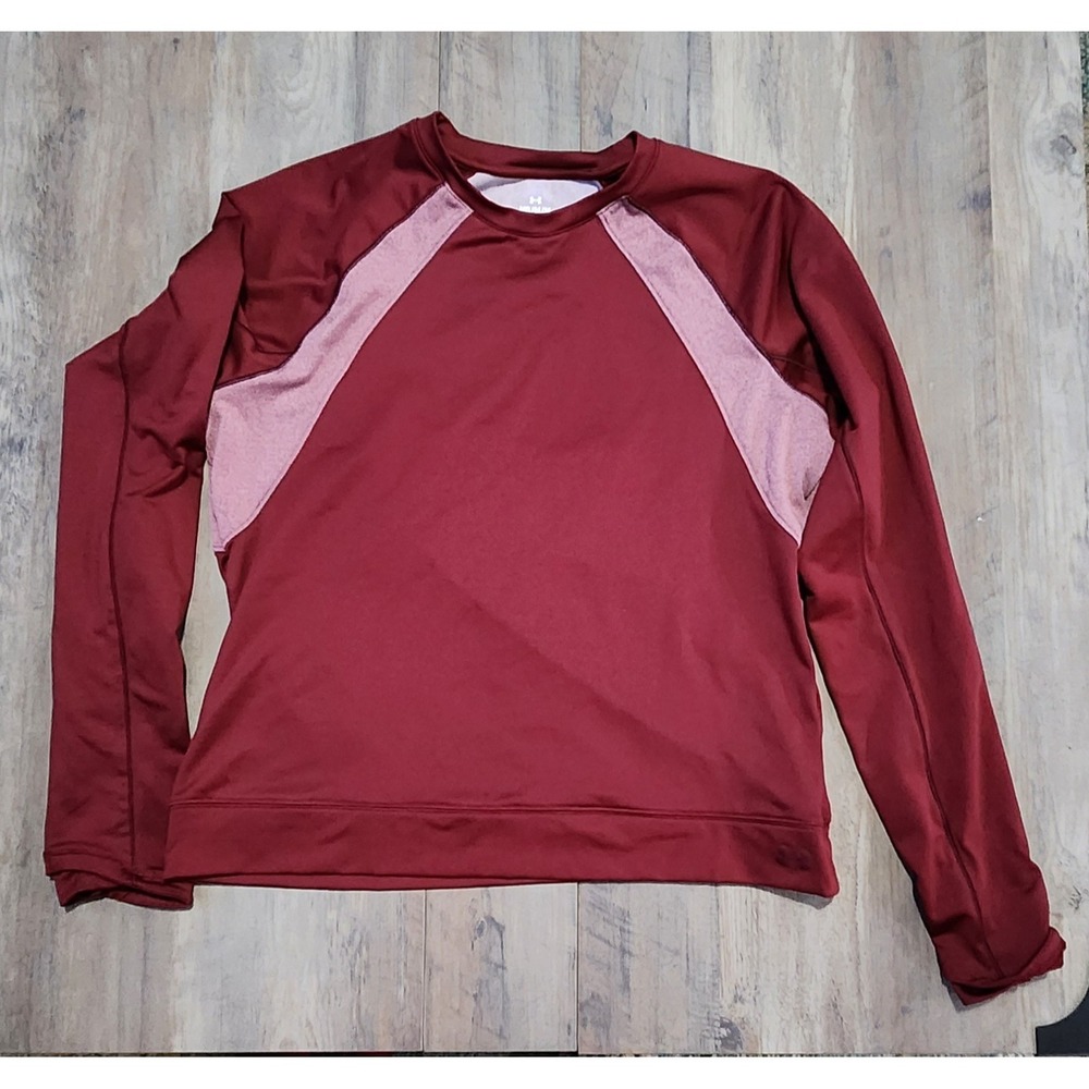 Under Armour Womens Burgandy Soft Lined Pullover Sweatshirt Size M